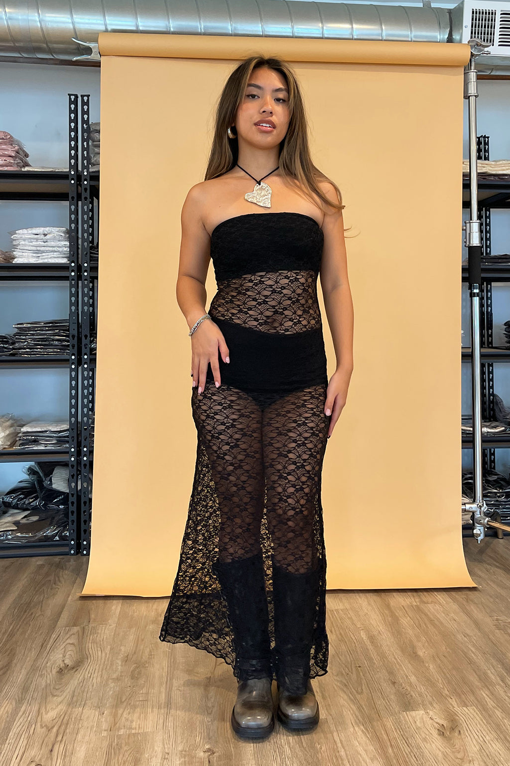 Belladonna Black Lace Tube Dress