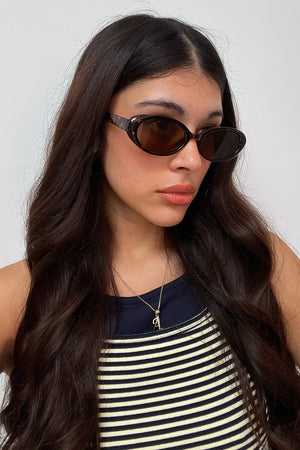 20 Tortoise Slim Oval Sunnies