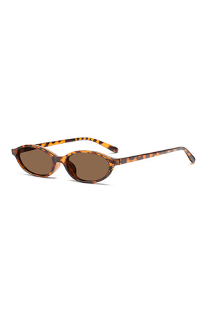 36 Tortoise with Brown Lens Slim Oval Sunnies