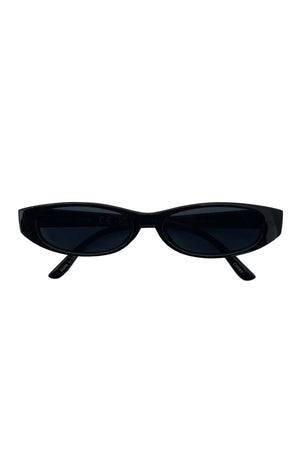 39 Black Slim Rectangle Sunnies