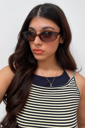 45 Tortoise Curved Retro Sunnies