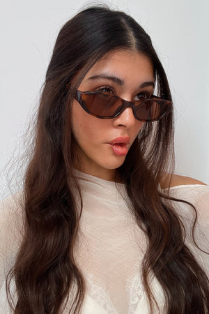 88 Tortoise Slim Squoval Sunnies