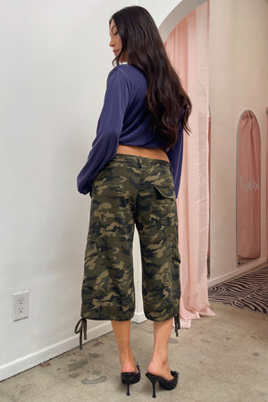 Cult Classic Camo Cargo Capri Pants