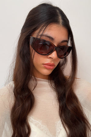 92 Tortoise Large Oval Shield Sunnies