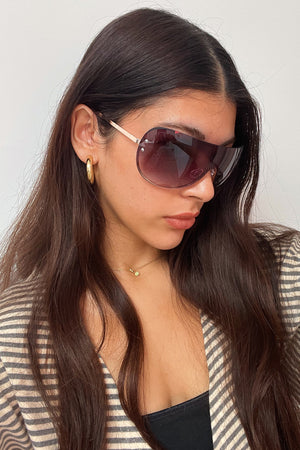 62 Grey Lens Shield Sunnies