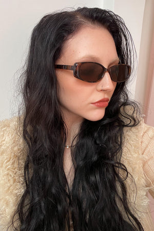 98 Tortoise Slim Curved Square Sunnies