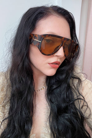 82 Tortoise Oversized Aviator Sunnies