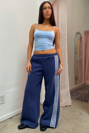 Out of Bounds Blue with Light Blue Stripe Baggy Sweatpants