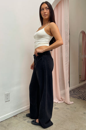 Blueprint Black Denim Baggy Wide Leg Jeans