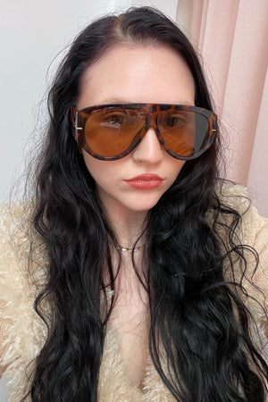 82 Tortoise Oversized Aviator Sunnies