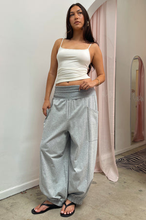 Out the Door Heather Grey Balloon Sweatpants