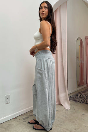 Out the Door Heather Grey Balloon Sweatpants