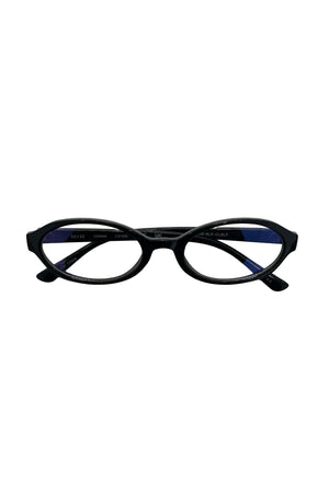 14 Black Oval Blue Light Glasses
