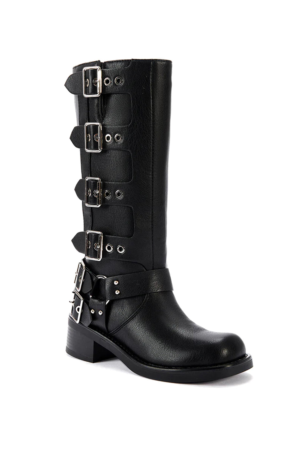 Buckled Up Black Boot
