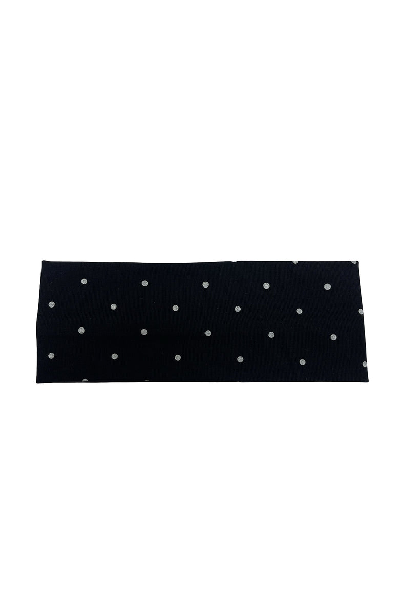 All Around Black Polka Dot Headband