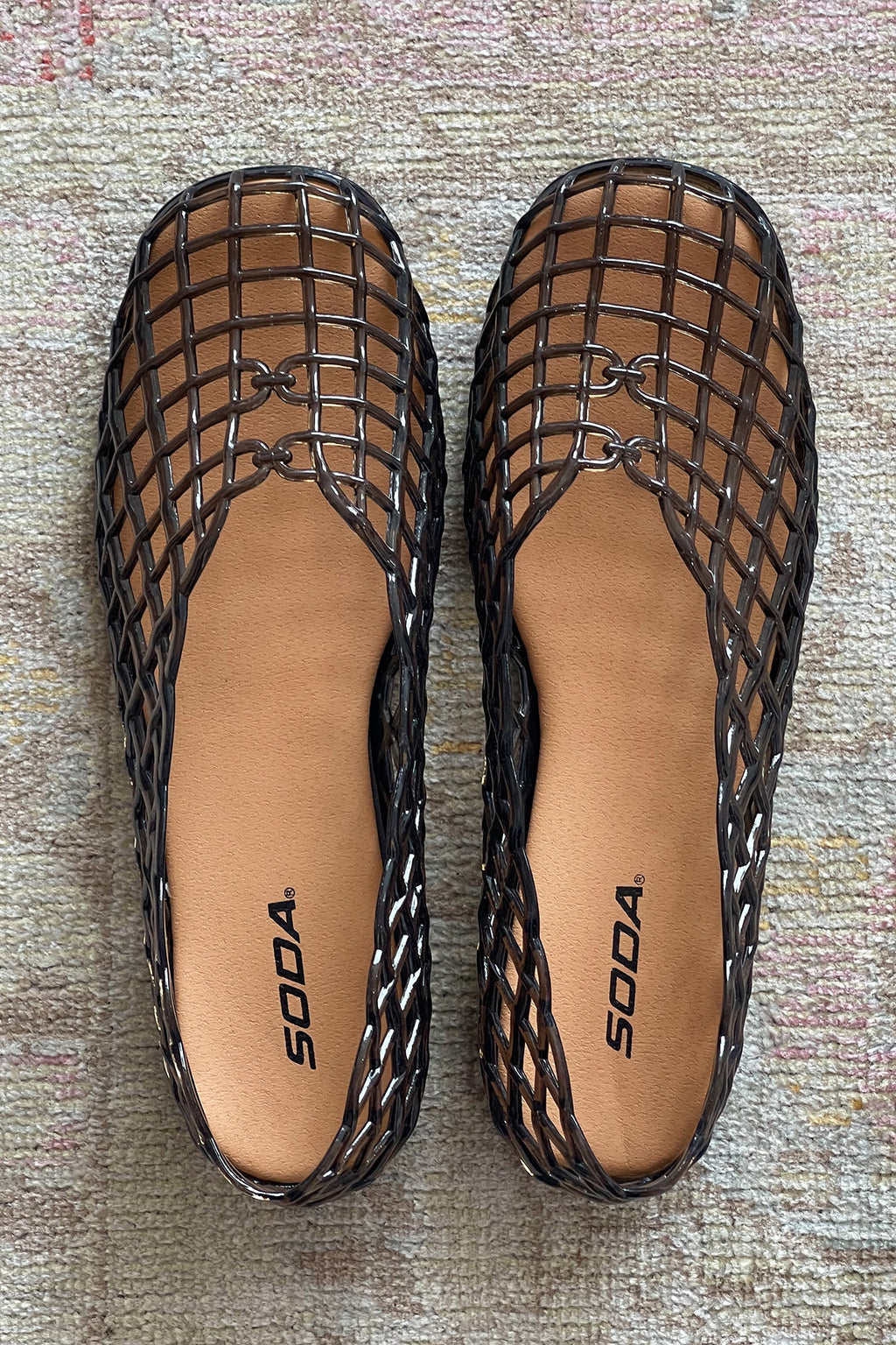 Back Again Black Jelly Ballet Flats