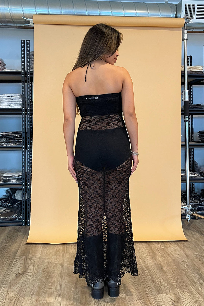 Belladonna Black Lace Tube Dress