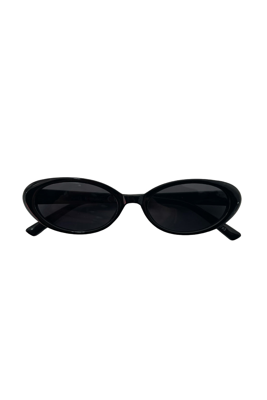 21 Black Slim Oval Sunnies