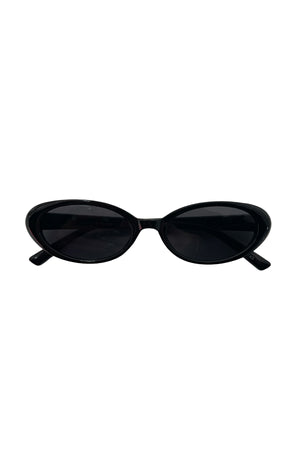21 Black Slim Oval Sunnies