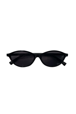 17 Black Slim Oval Sunnies