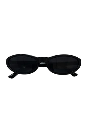 09 Black Slim Retro Sunnies