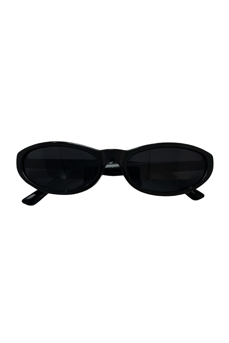 09 Black Slim Retro Sunnies