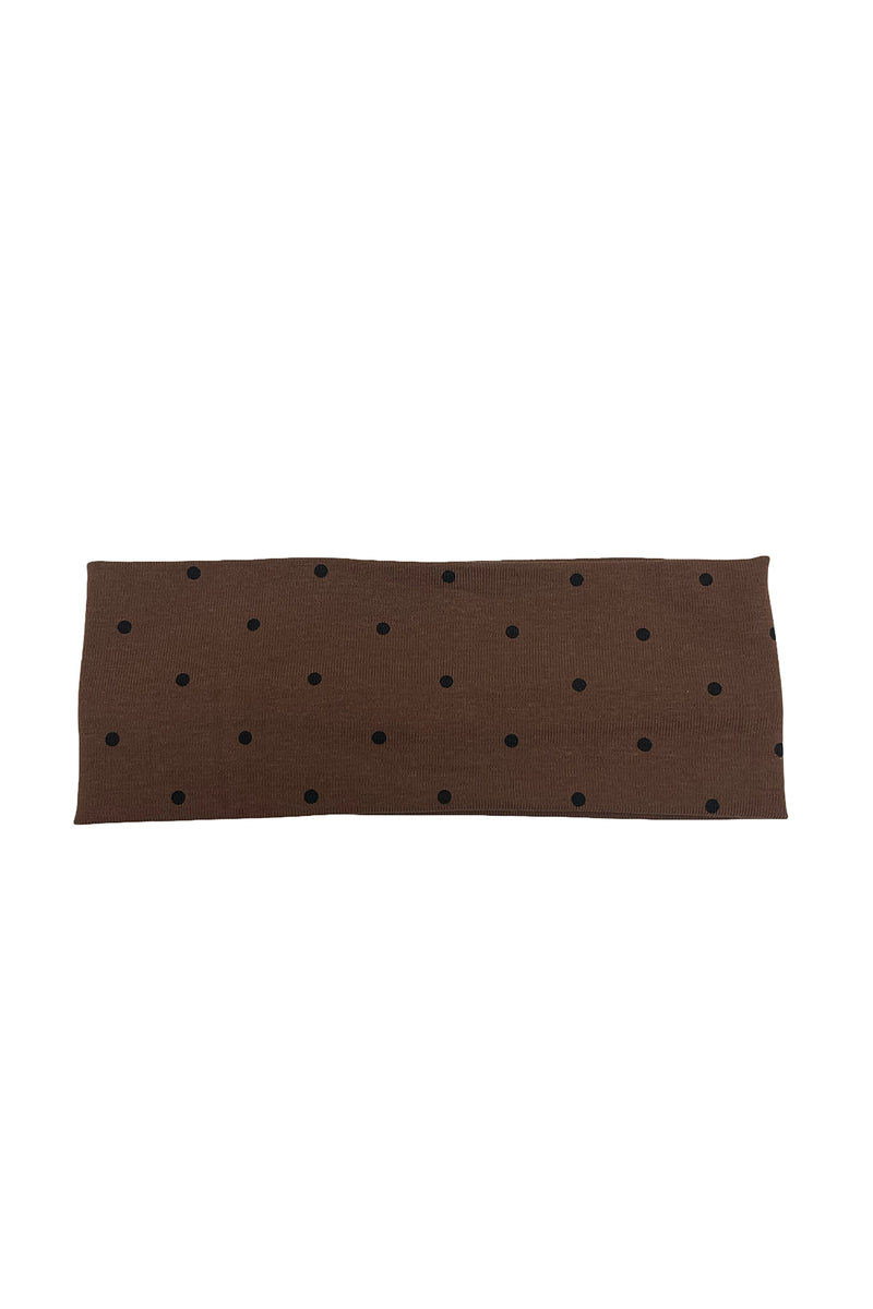 All Around Brown Polka Dot Headband