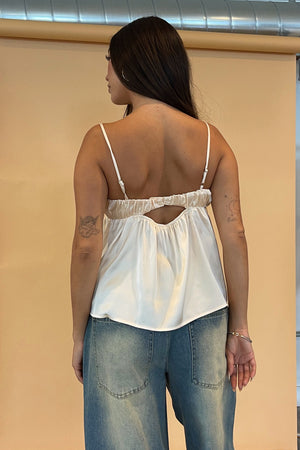 Prosecco Champagne Satin Babydoll Tank Top