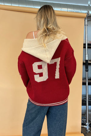 97 Cherry Zip Up Hoodie Sweater