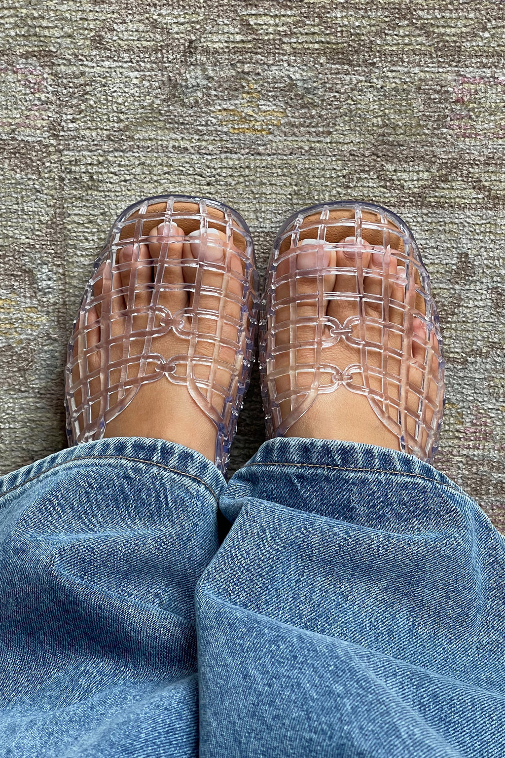 Back Again Clear Jelly Ballet Flats