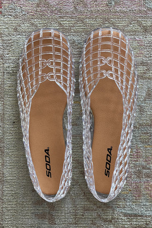 Back Again Clear Jelly Ballet Flats