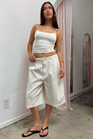 All Around Cream Cotton Cargo Jorts