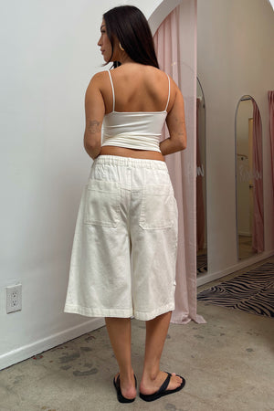 All Around Cream Cotton Cargo Jorts
