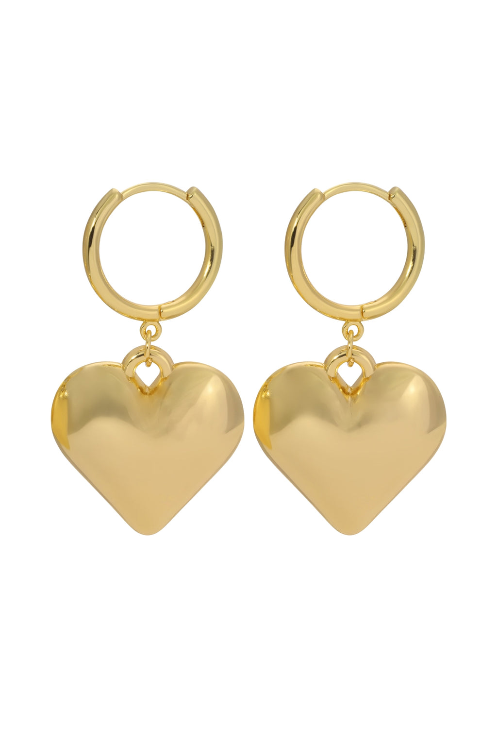 Queen of Hearts Gold Earrings