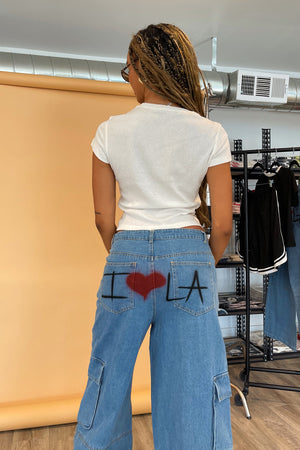 "I <3 LA" Cargo Jeans