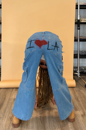 "I <3 LA" Cargo Jeans