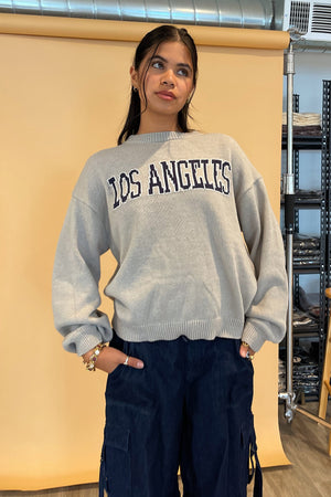 City of Angels Grey Knit Sweater