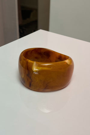 Orange Marble Opaque Resin Bangle