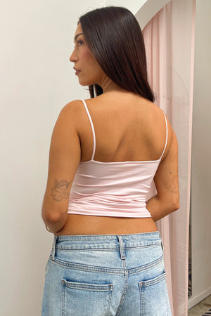Essential Pale Pink Basic Spaghetti Strap Tank