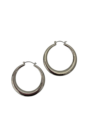 1.875" Silver Graduated Hoops