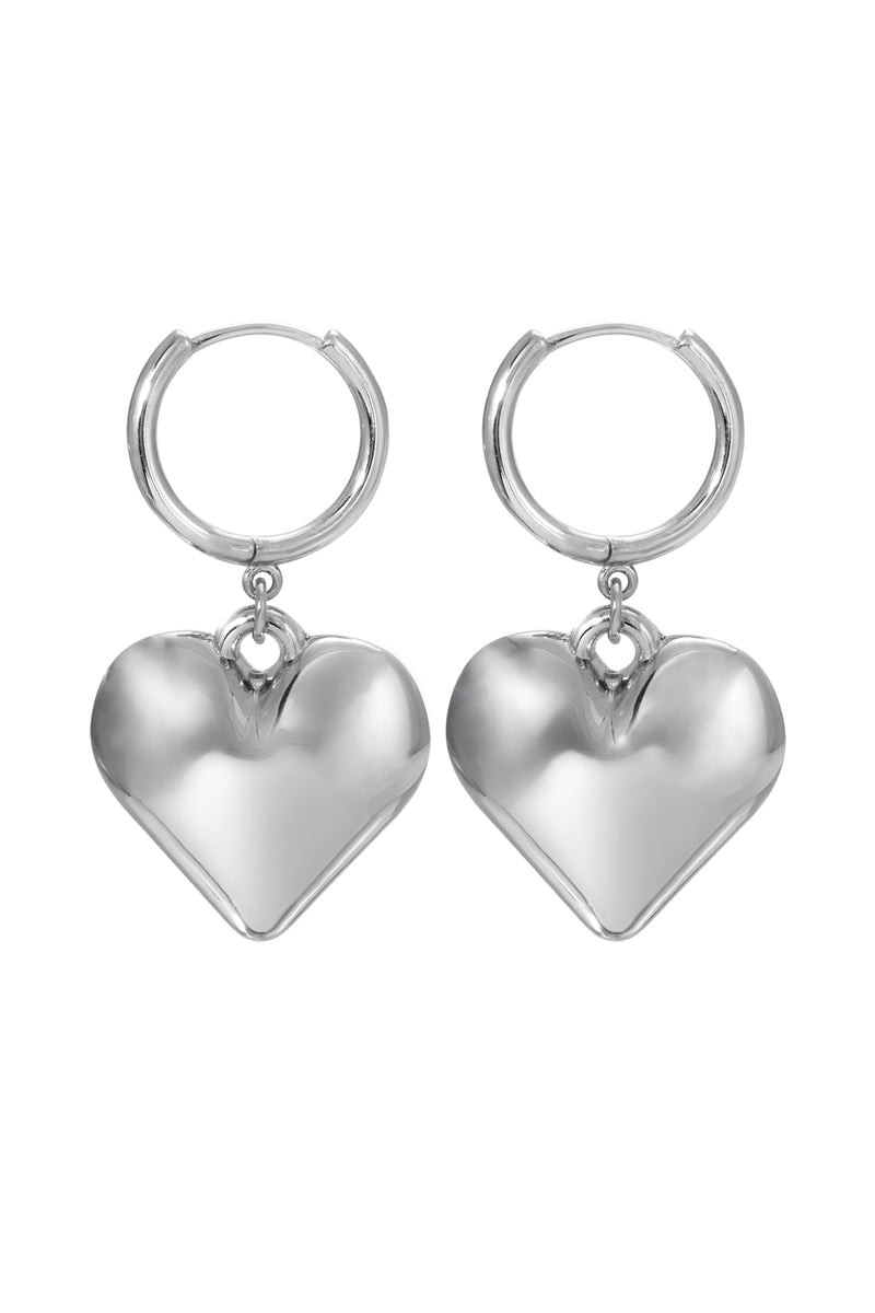 Queen of Hearts Silver Earrings