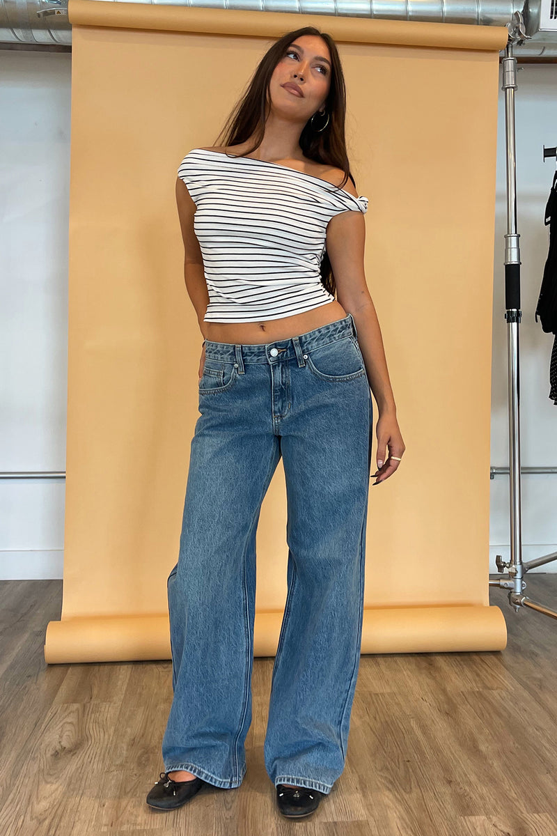 Blueprint True Blue Denim Baggy Wide Leg Jeans