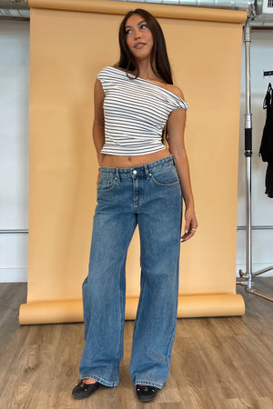 Blueprint True Blue Denim Baggy Wide Leg Jeans