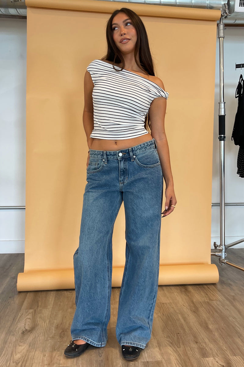 Blueprint True Blue Denim Baggy Wide Leg Jeans