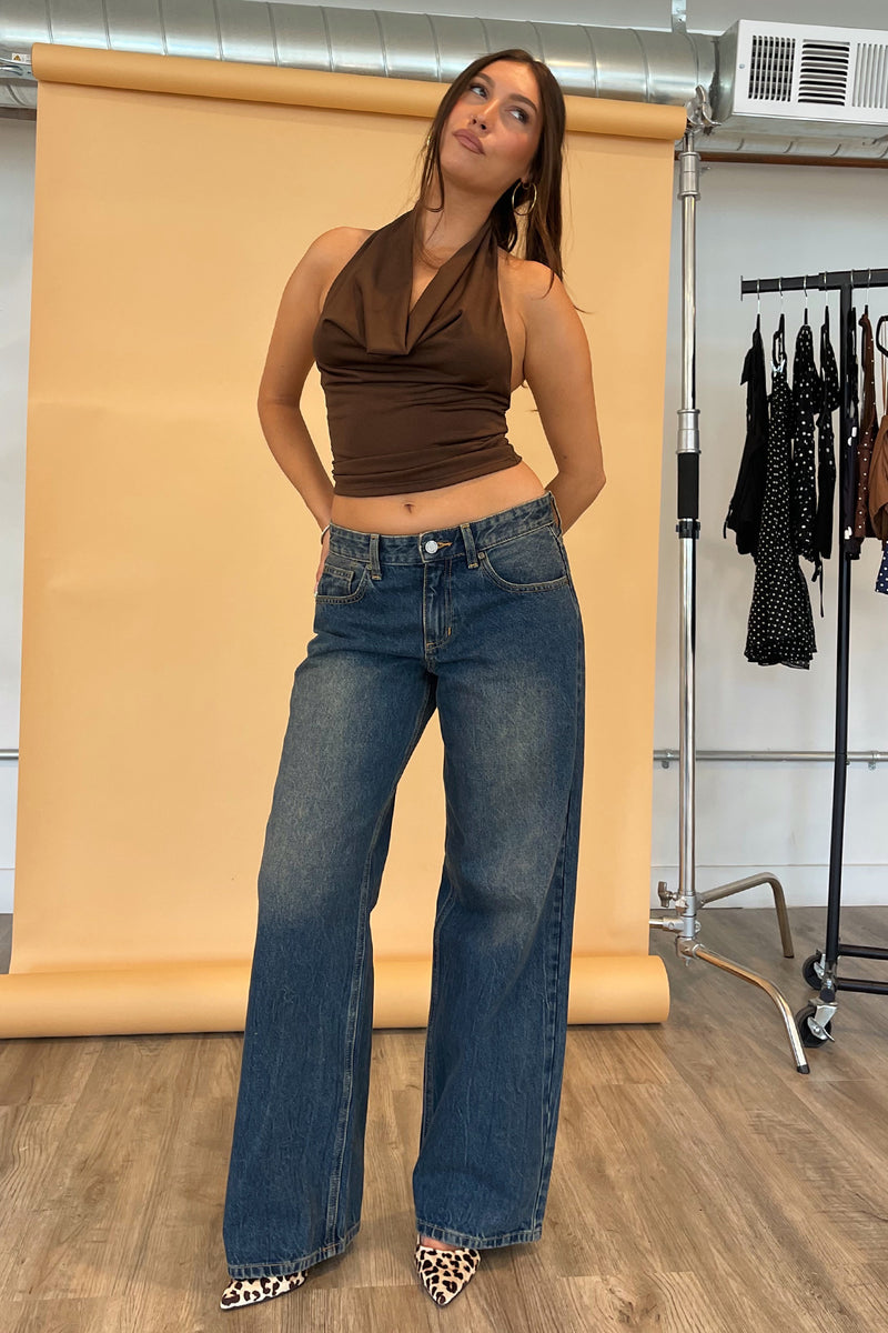 Blueprint Vintage Denim Baggy Wide Leg Jeans