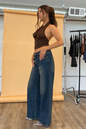 Blueprint Vintage Denim Baggy Wide Leg Jeans