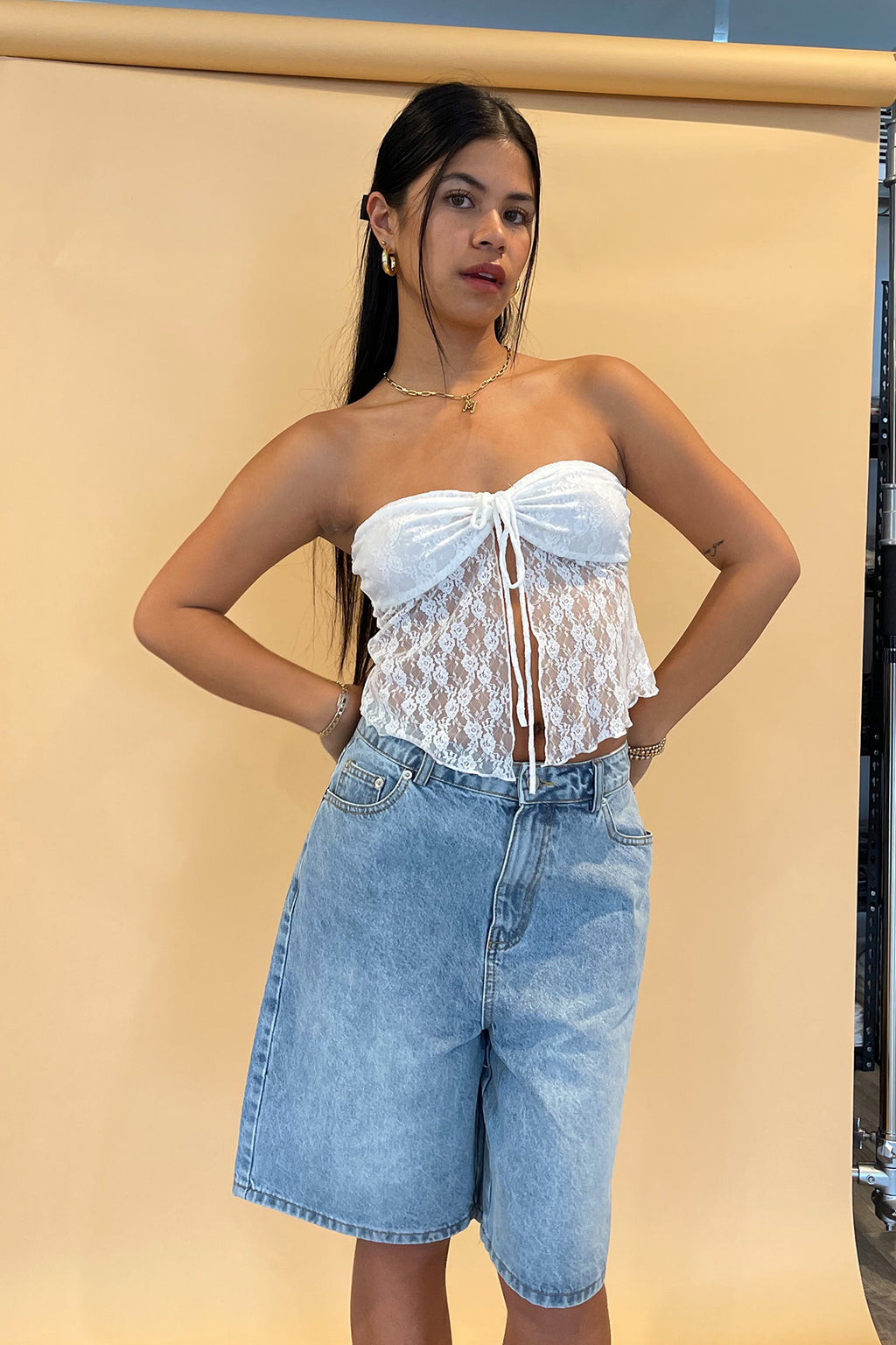 Gotta Have It White Lace and Ribbon Trim Tube Top – Rebelflow