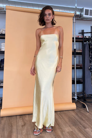 Tuscan Sun Yellow Maxi Dress