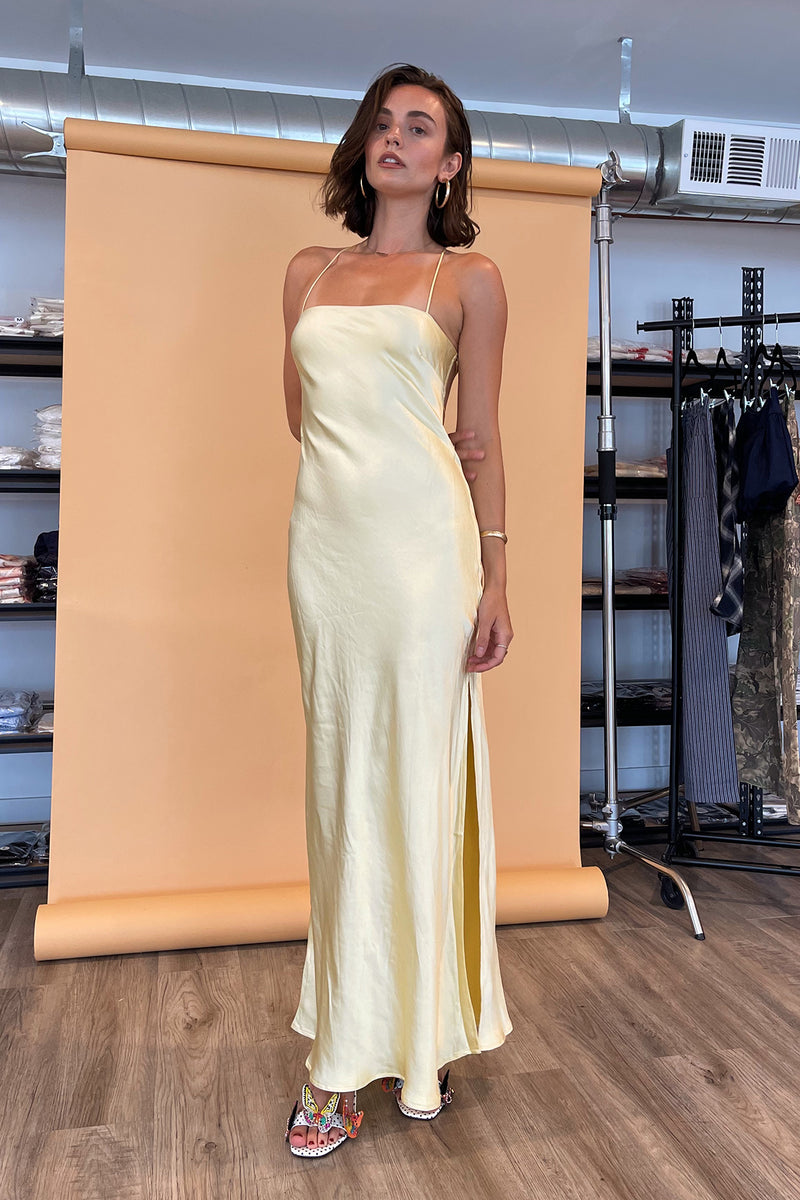 Tuscan Sun Yellow Maxi Dress