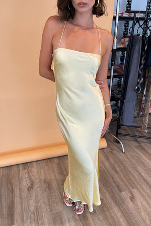 Tuscan Sun Yellow Maxi Dress